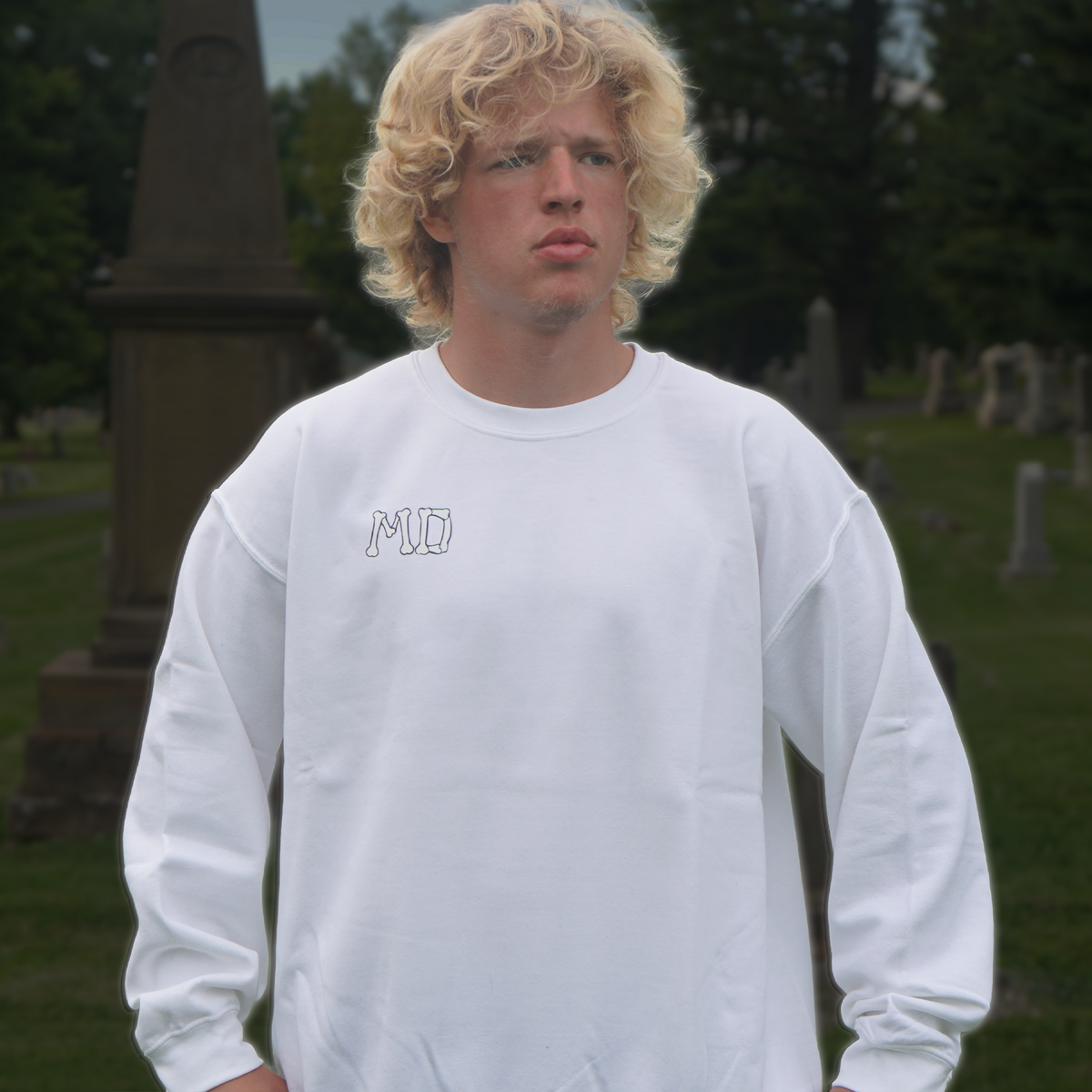 The Reaper Sweat Shirt-White