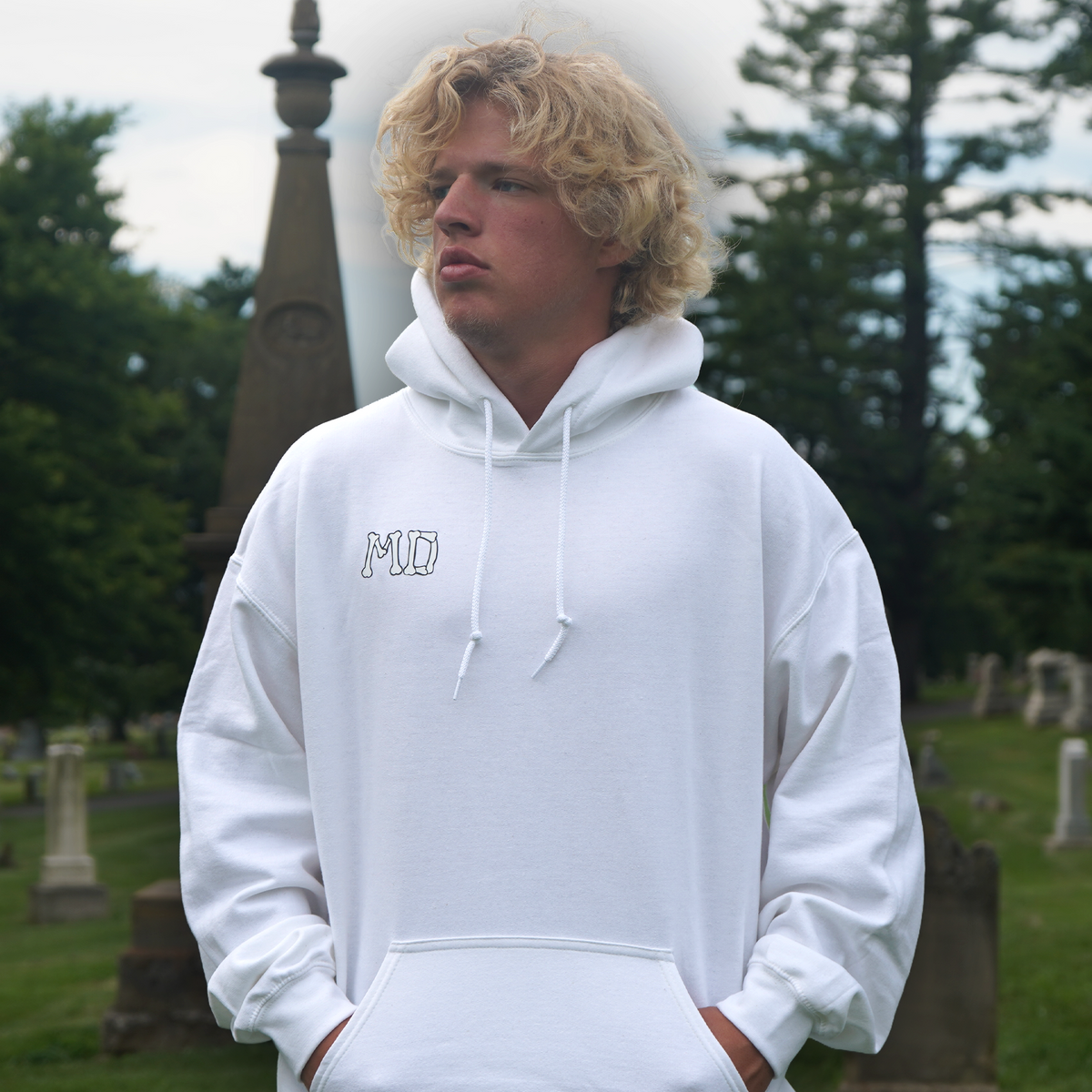 The Reaper Hoodie-White