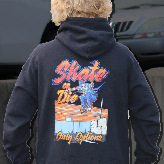 Skate or Die Night time-Hoodie